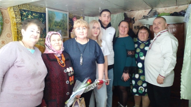 95- лет отметила Скворцова Александра Сергеевна жительница д. Малые Кошелеи