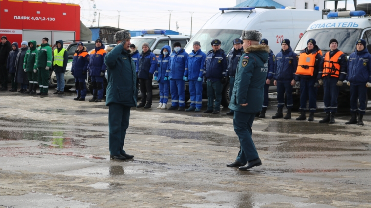 Спасатели принимают участие во Всероссийских командно-штабных учениях