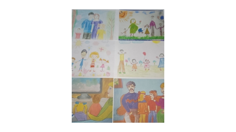 Выставка рисунков «Моя семья»
