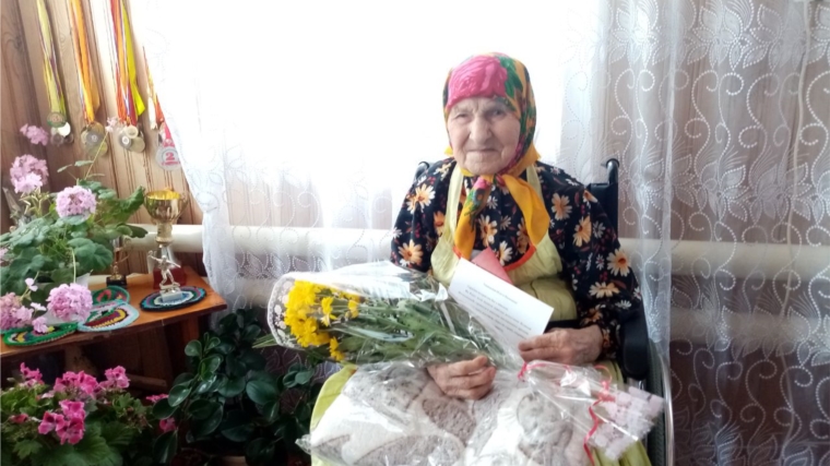 95 - летний юбилей отмечает вдова, жительница деревни Какерли-Шигали Ольга Ивановна Петрова