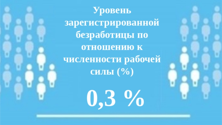 Уровень регистрируемой безработицы в Чувашской Республике составил 0,3 %