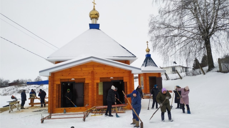 В селе Мусирмы прошли приготовления к празднику.