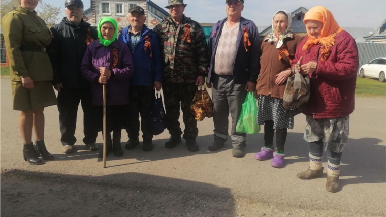 Работники Большетаябинского СДК присоединились к акции «Георгиевская ленточка».