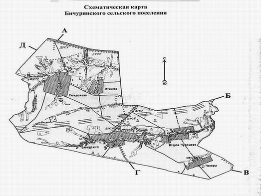 Карта мариинского посадского района