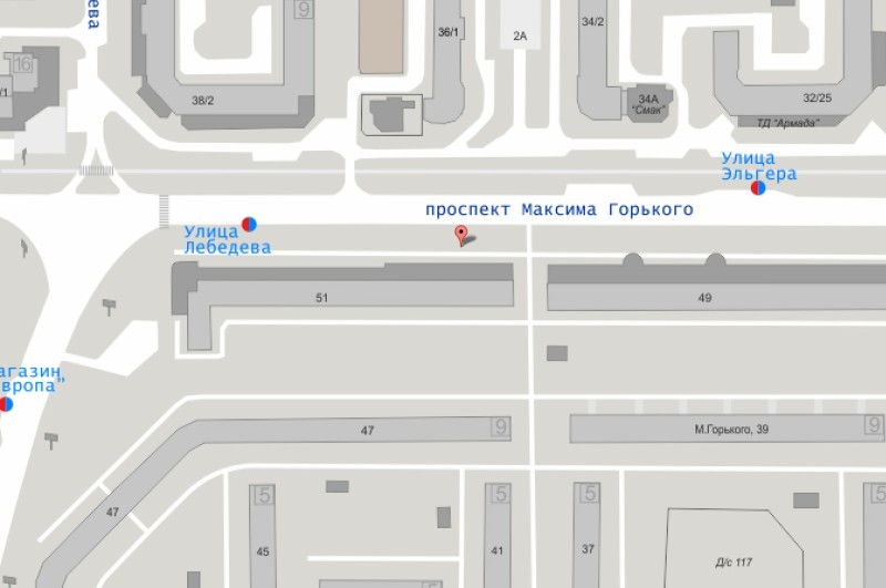 Горького 51 пермь карта