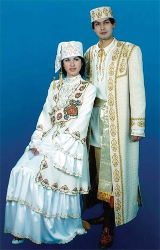 Старинный свадебный костюм татарского народа