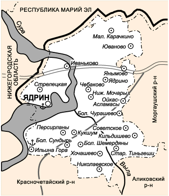 Карта аликово чувашия