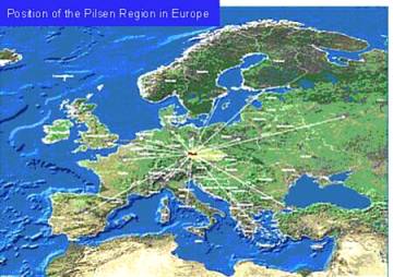 Position of the Pilsen Region in Europe