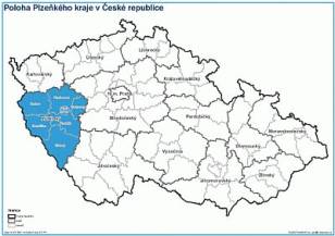 Position of the Pilsen Region in Czech Republic
