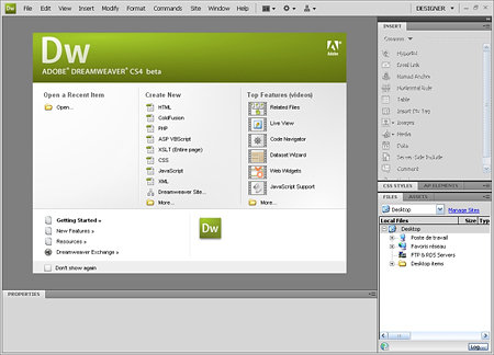 Adobe Dreamweaver CS4 Beta Portable (2008)