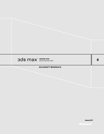 : 3ds max 4 MAXScript Online Reference